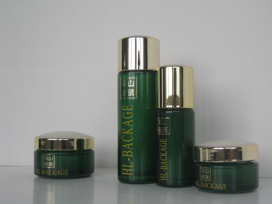 Aangepaste Berijpte Flint Cream Cosmetic Glass Bottles en Kruiken 100ML 40ML