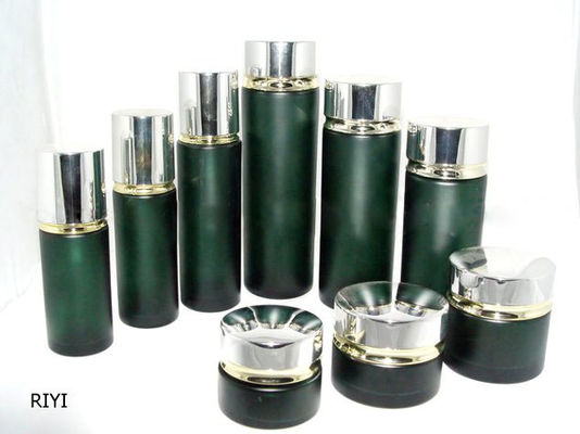 Persoonlijke gekleurde lege emulsie cosmetische glazen flessen en potten 80ML 40ML