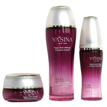 Douane 4 Ons Flessen en de Kruiken van 1 de oz Geblazen Gekleurde Lege Emulsie Kosmetische Glas